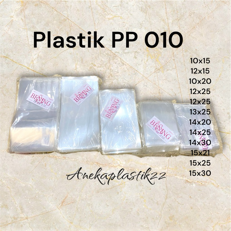 Plastik kemasan tebal PP 010 Bening