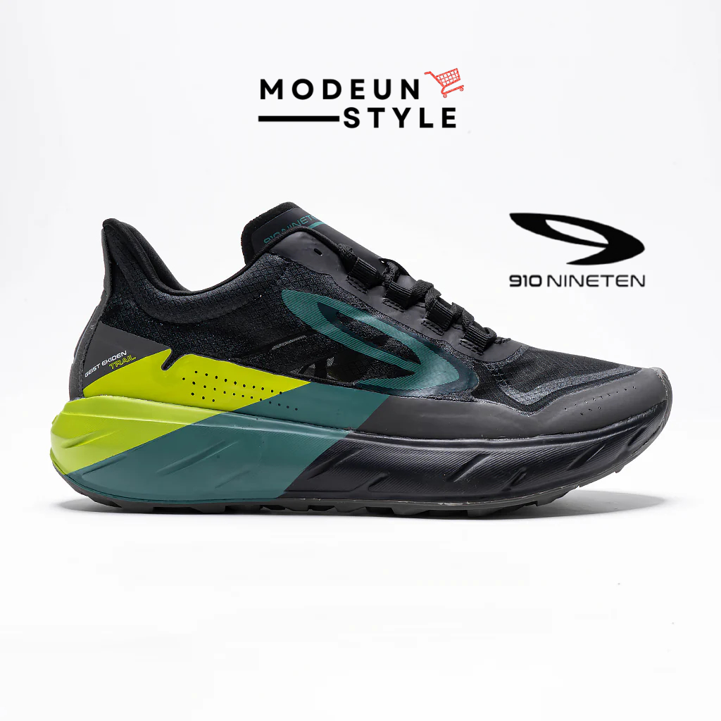 910 GEIST EKIDEN TRAIL HITAM - Sepatu Trail / Geist Ekiden Trail HITAM/HIJAU-TUA/HJ-LIME / Trail 910