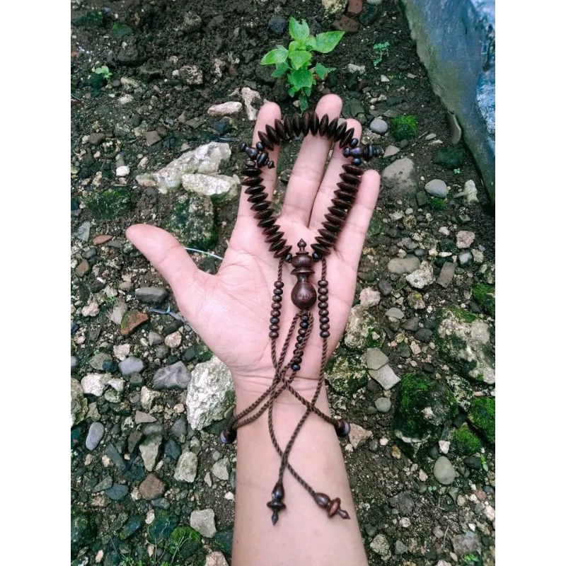 TASBIH 33 BUTIR KAYU BERTUAH MODEL TIJANIY