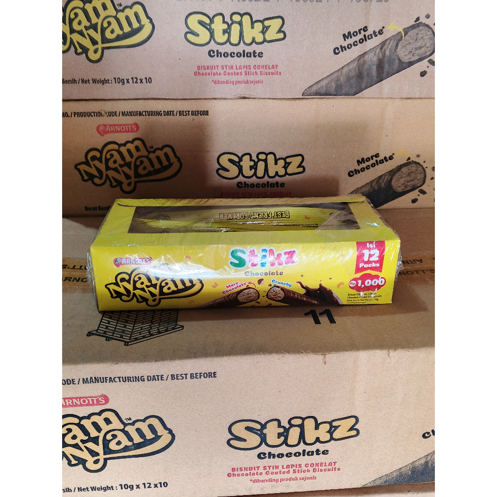 

NyamNyam Stikz Chocolate 1 Dus isi 12 Box Harga Murmer!!