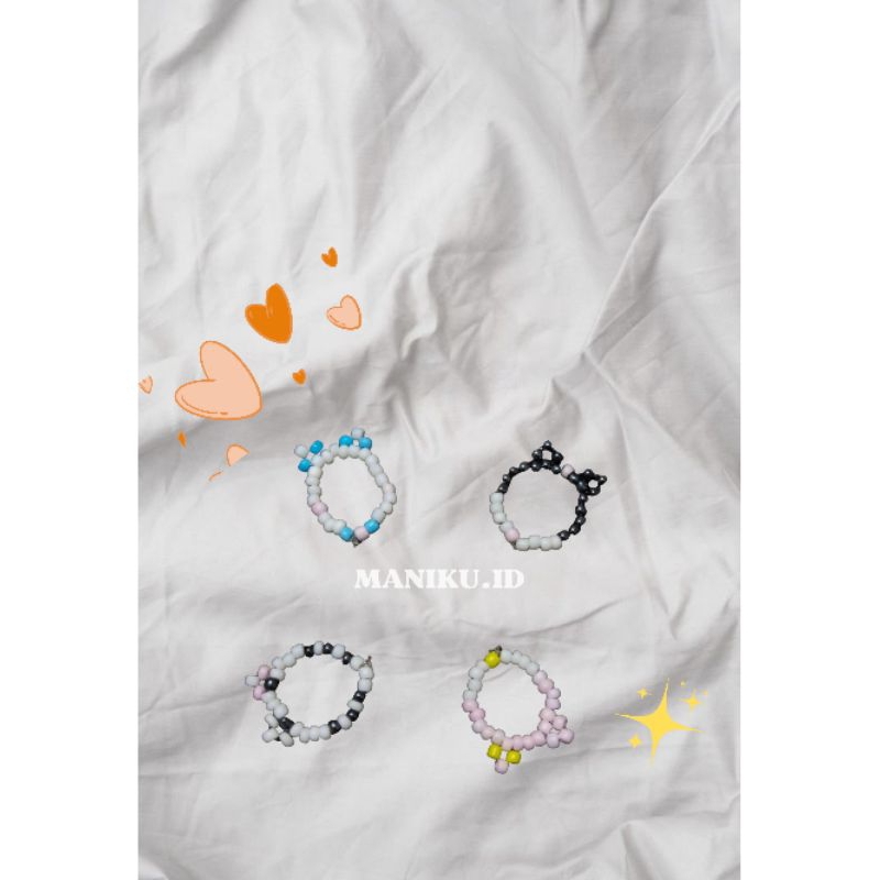 MANIKU.ID Cincin manik karakter lucu Cincin kpop