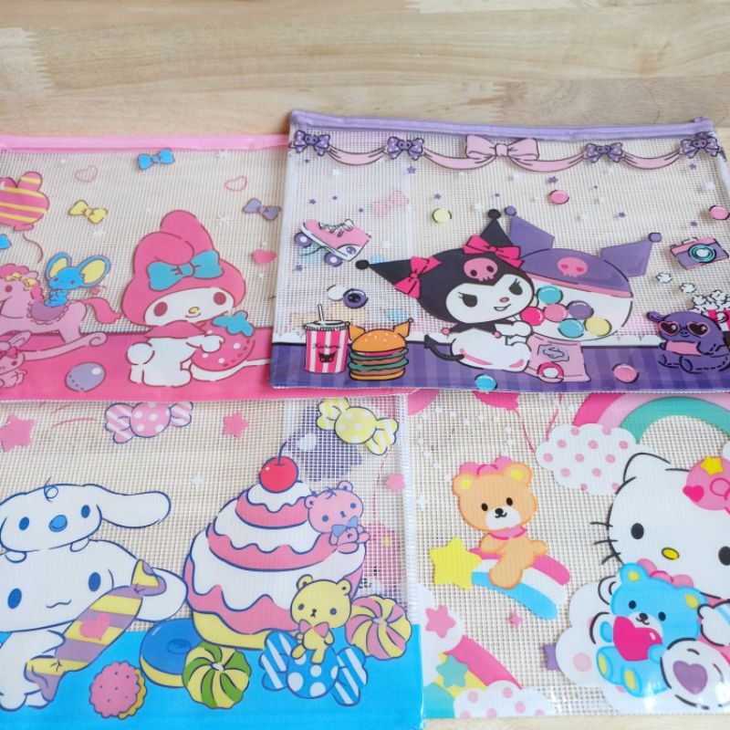 

Map A4 plastik jaring 4075F2 cinnamoroll kuromi hello kitty my melody
