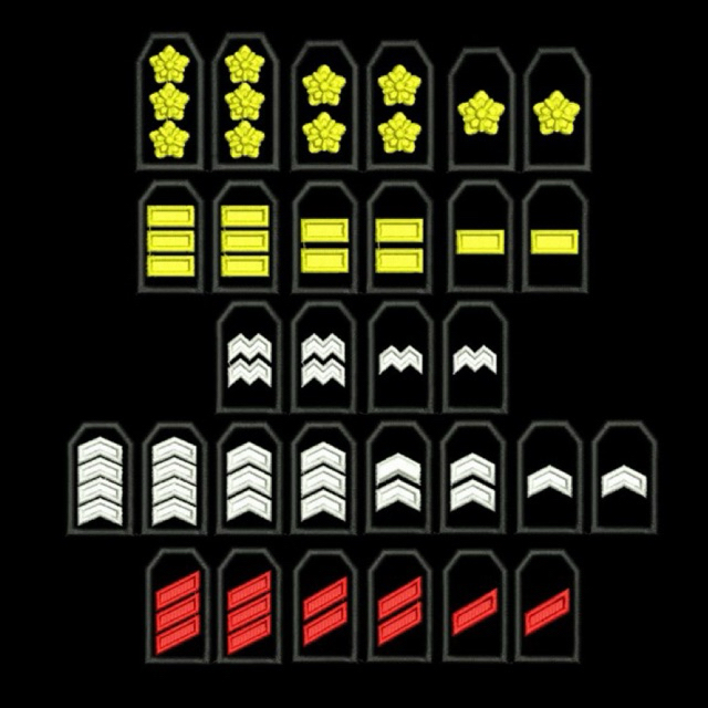 PANGKAT PDL POLRI BORDIR TIMBUL