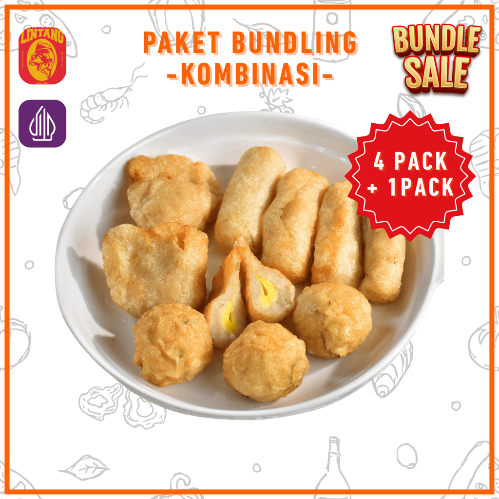 

Pempek Lintang Palembang Isi 100 Pcs – Paket Bundling Komplit Lenjer, Telur, Adaan + Cuko Asli 250ml