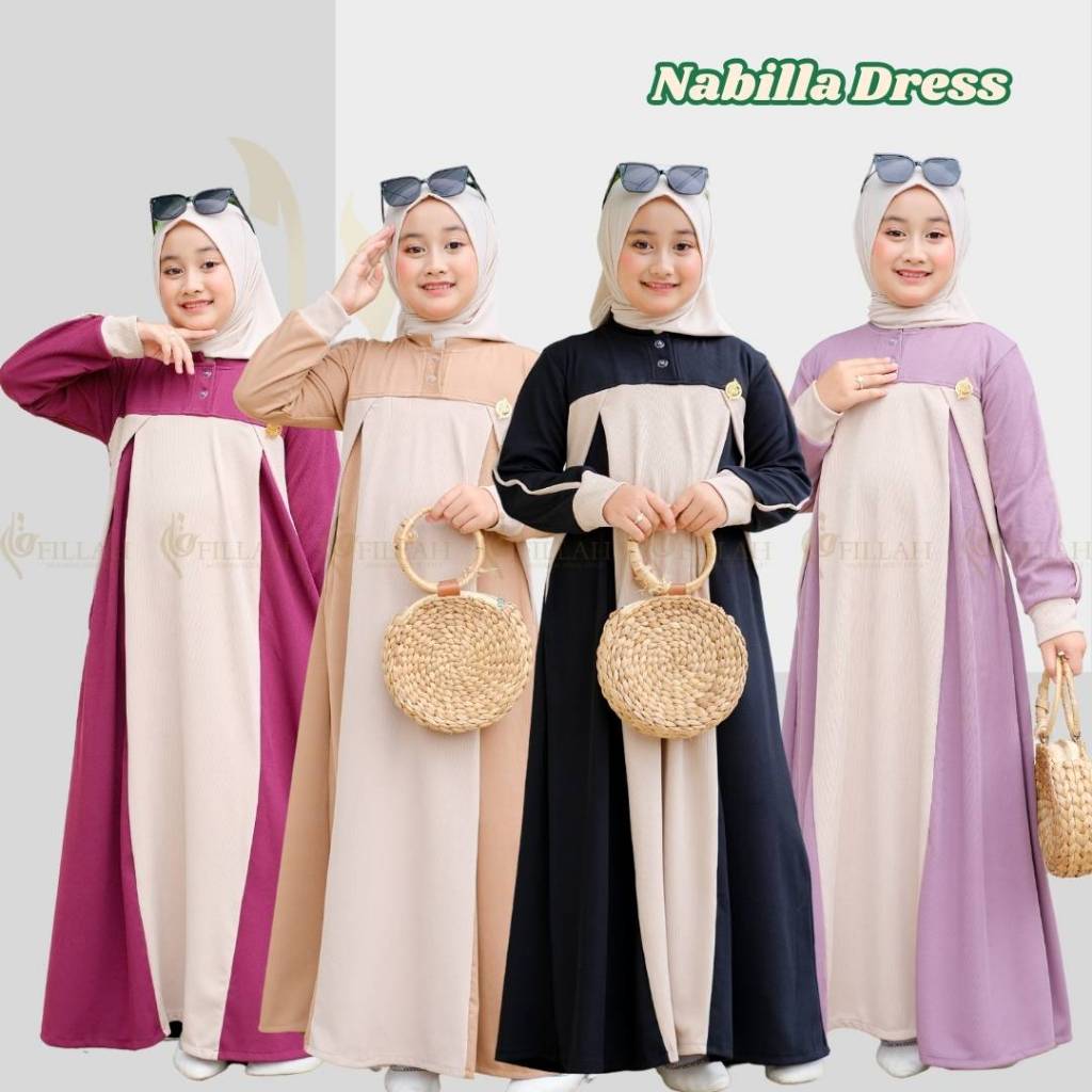 2026 Gamis Anak2 Pakaian Muslim Seyelan Gamia Abaya Hamis Anak Perempuan Bju Gamus Syari Hari Raya B