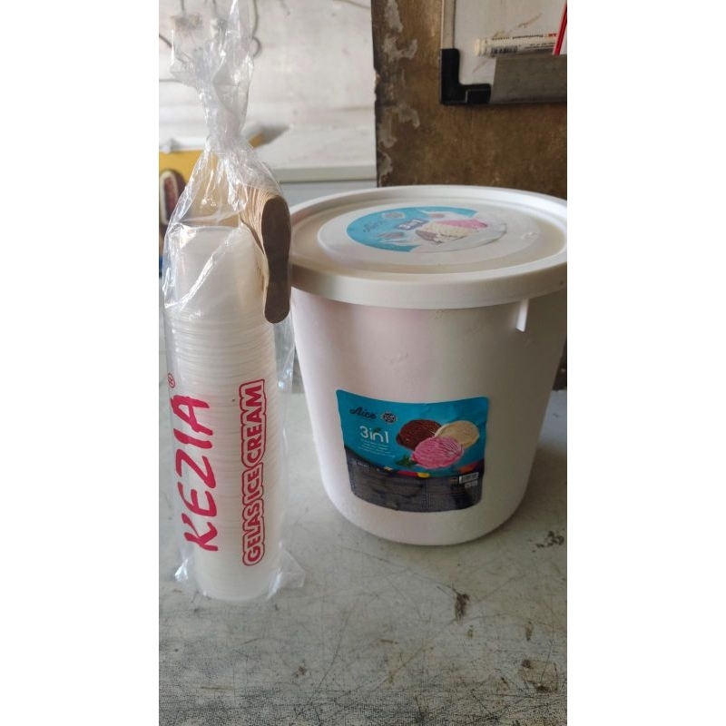 

PAKETAN ICE CREAM AICE FREE CUP AICE SENDOK 50PCS