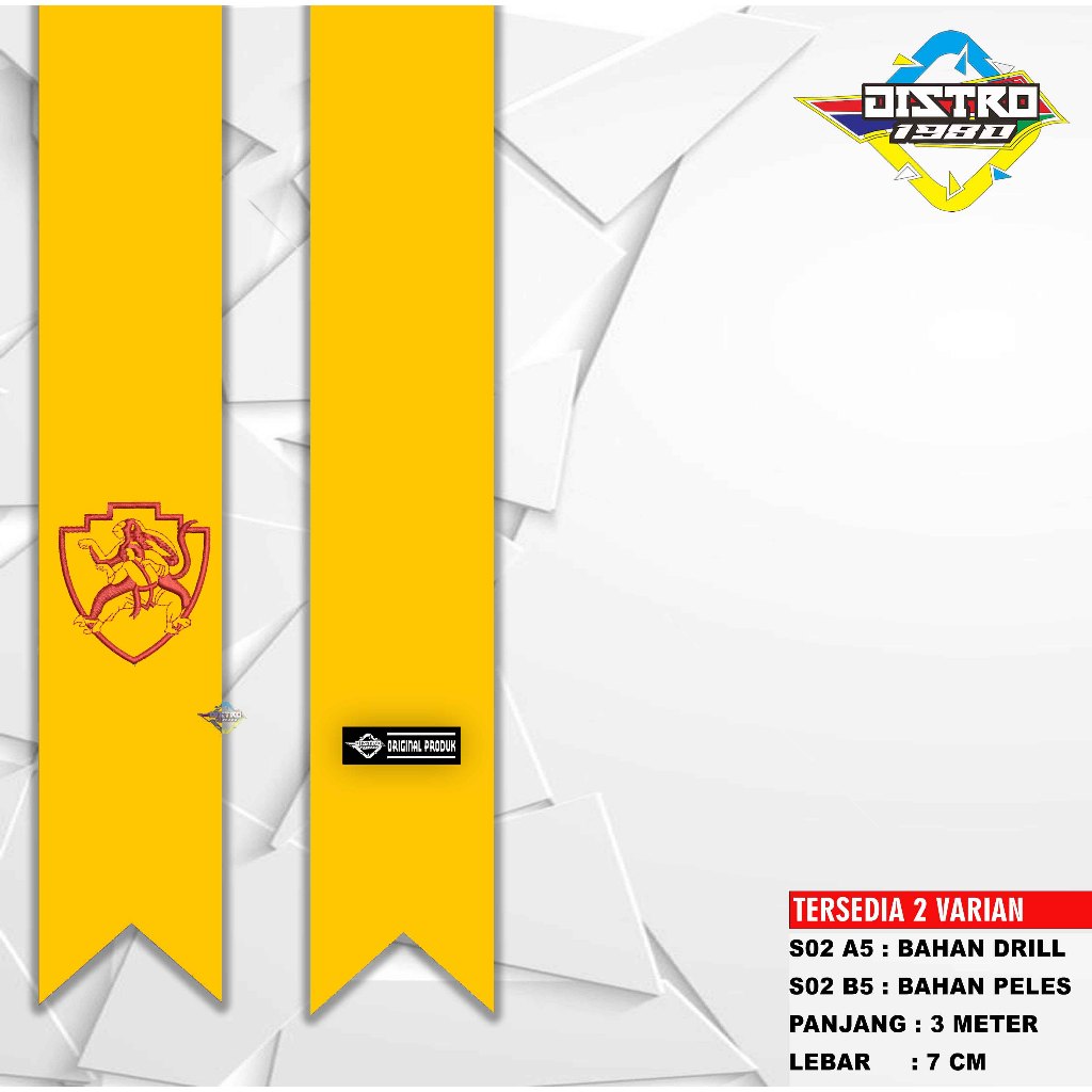 Sabuk Kuning IKS.PI KERA SAKTI S02 A5 Bahan Drill Custom Nama(perisai)