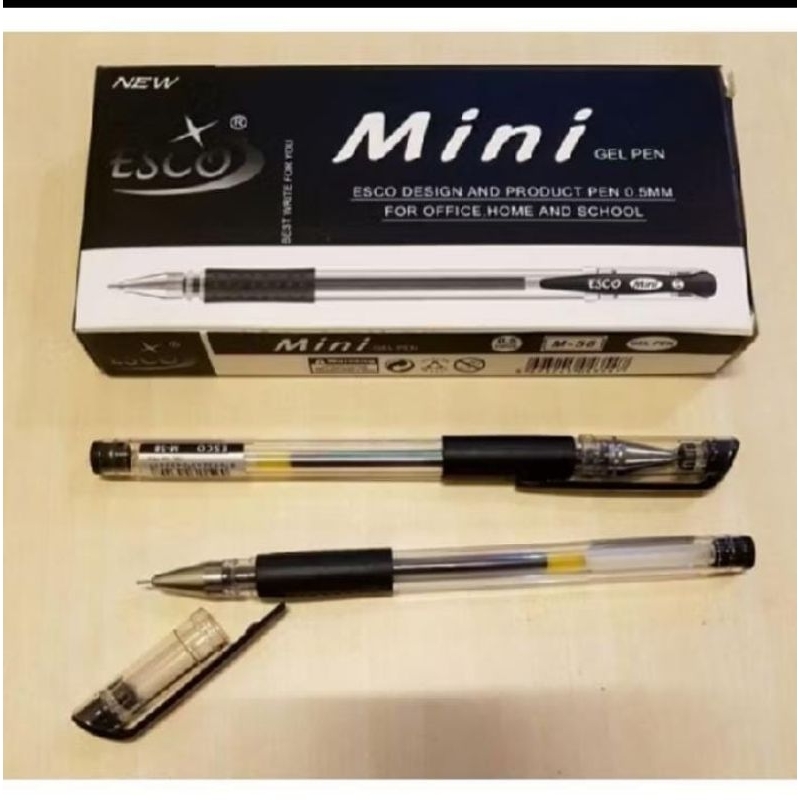 

Bolpen gel esco mini isi 12 pcs