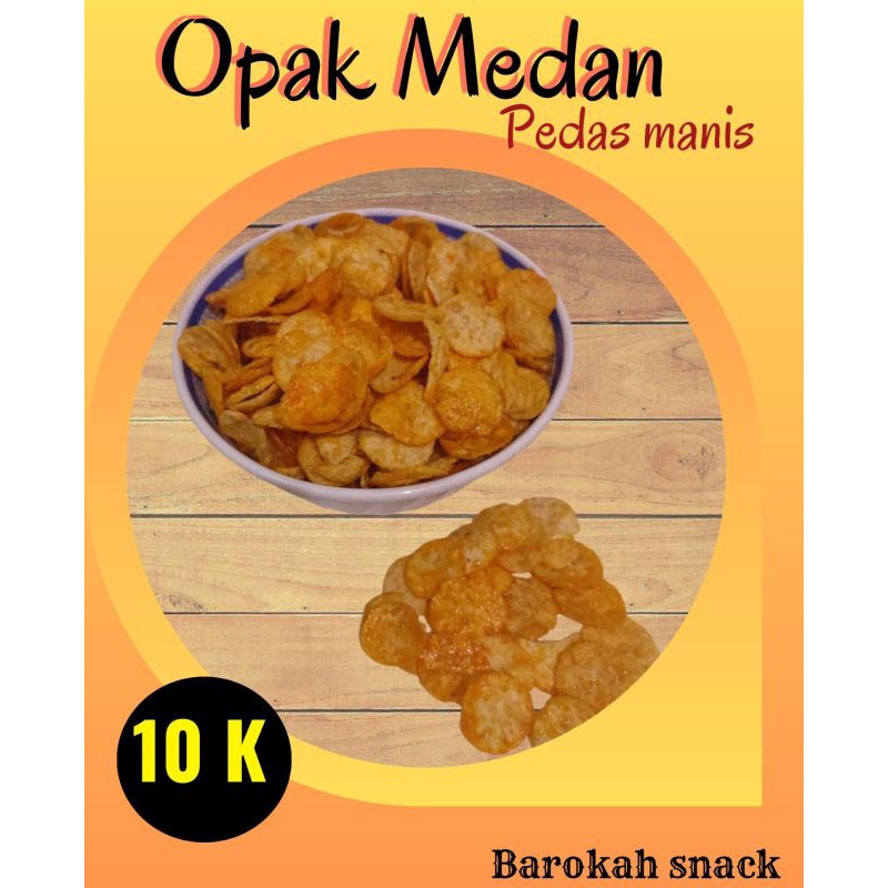 

Opak singkong Opak Medan berat 205gr