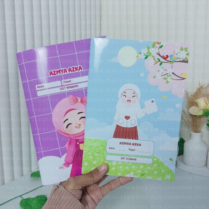 

[ISI 10 SAMPUL] SAMPUL BUKU CUSTOM NAMA