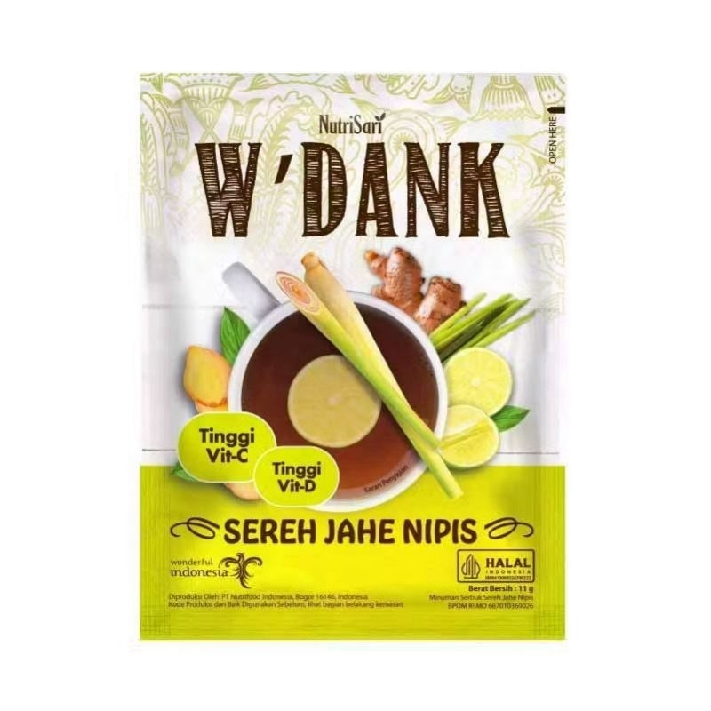 

NutriSari W'Dank Sereh Jahe Nipis Isi 10 Sachet
