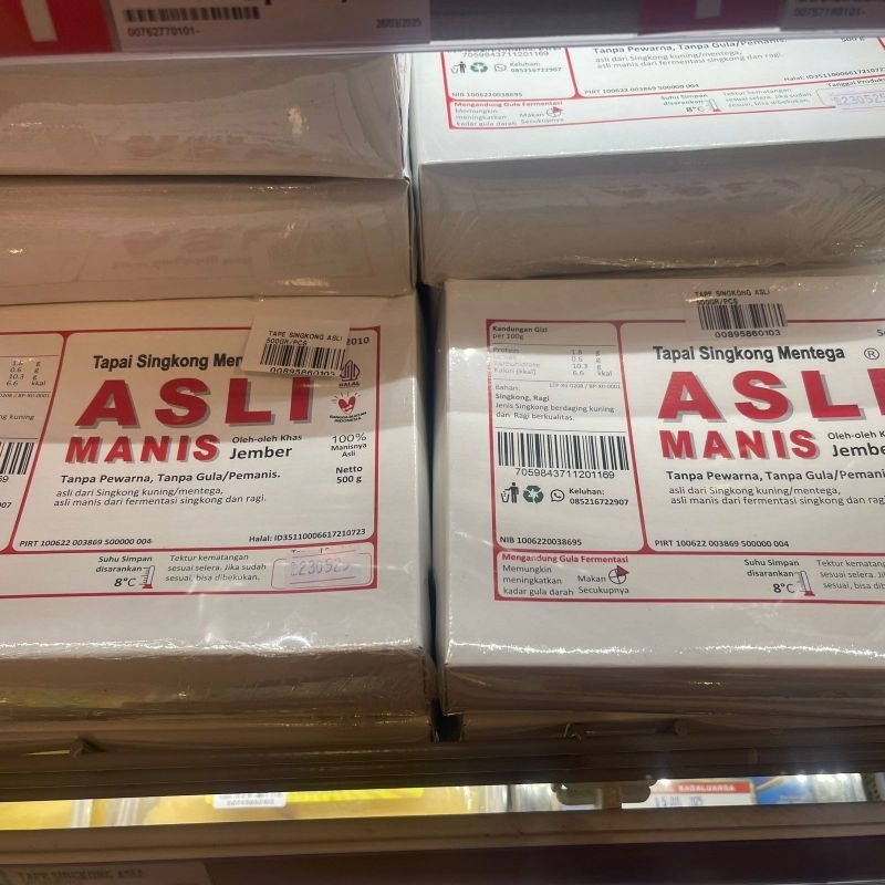 

Tape Singkong Mentega Asli Manis Jember 500 Gr