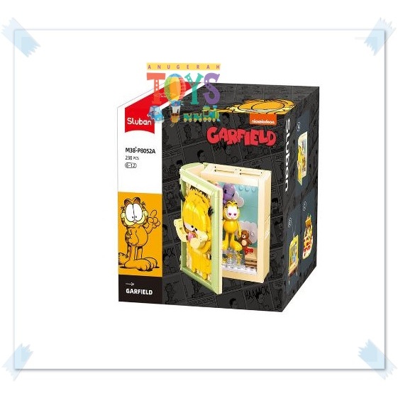 

Mainan Sluban M38-P0852 Sluban Carfield Book - Tempat Pinsil, TV,Lasagna