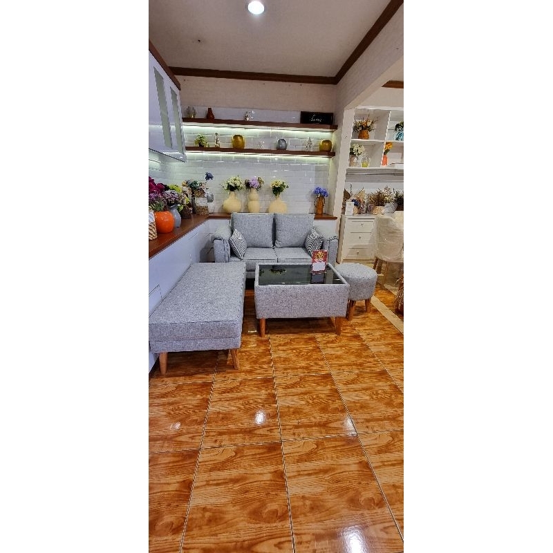 sofa minimalis kain canvas