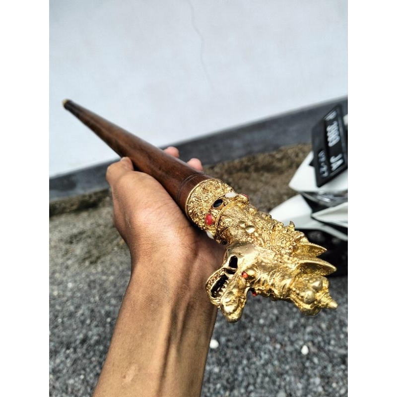 tongkat komando berornamen Wesi kuning super