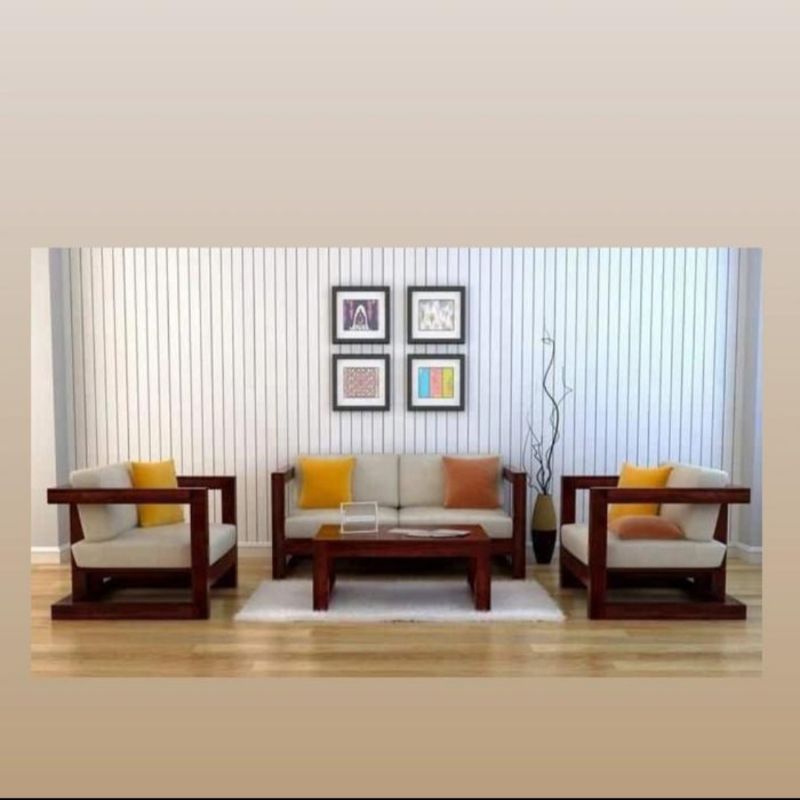 set kursi tamu minimalis kayu jati modern | 211 meja