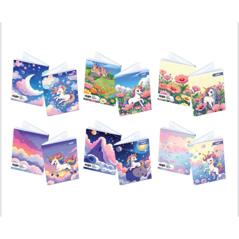 

Buku Tulis Estudee Unicorn 38 Lembar Kwarto Isi 6 Cover New Special Edition
