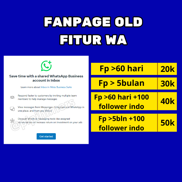 PROMO Fanpage Fanspage Fb Old Tua Fitur 𝗪𝗔 Halaman 𝐅𝐚𝐜𝐞𝐛𝐨𝐨𝐤 Untuk Live Iklan Fb Ads BM Monetisasi