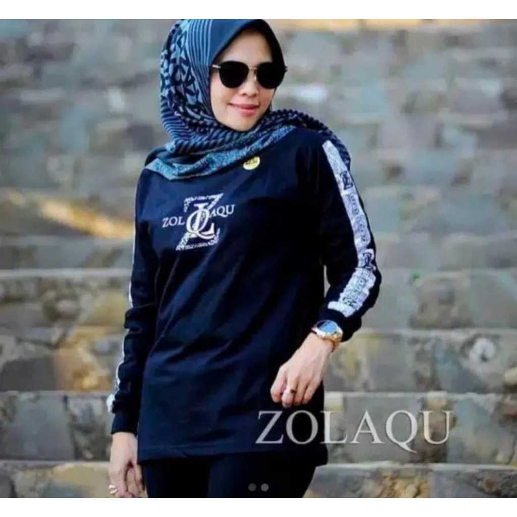 Zolaqu / Kaos Atasan Zolaqu Senam Olahraga Original Premium Zumba Gowes / Kaos Wanita Lengan Panjang