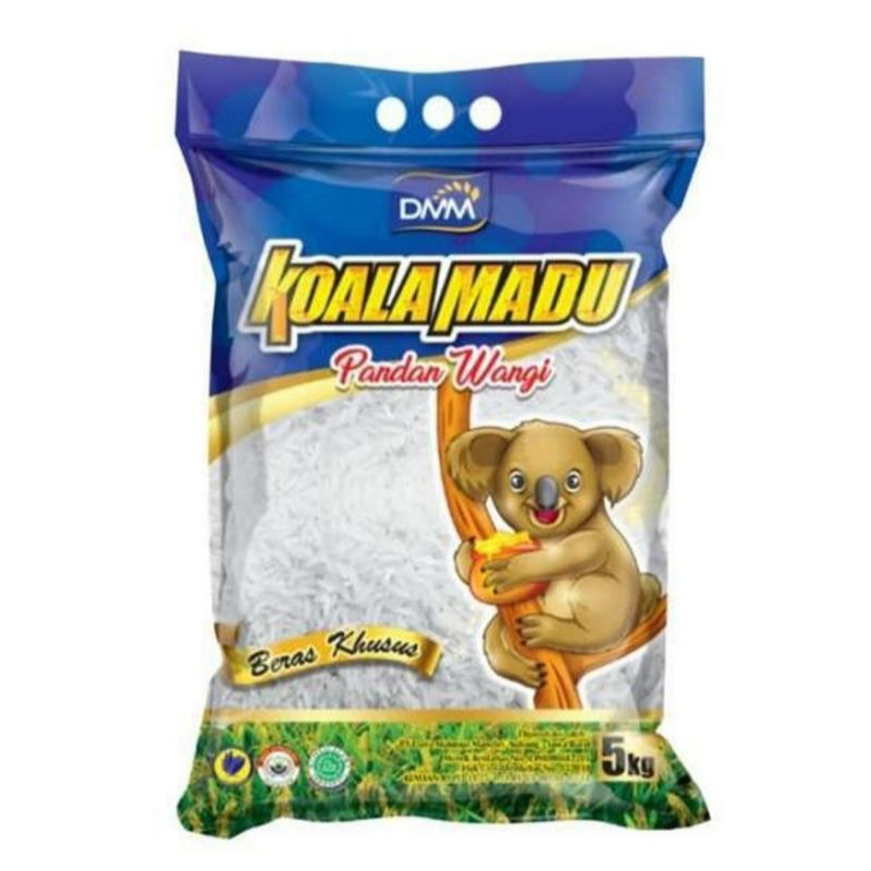 

Koala Madu Beras Premium 5Kg / Pandan Wangi / Pulen Wangi / Setra Ramos