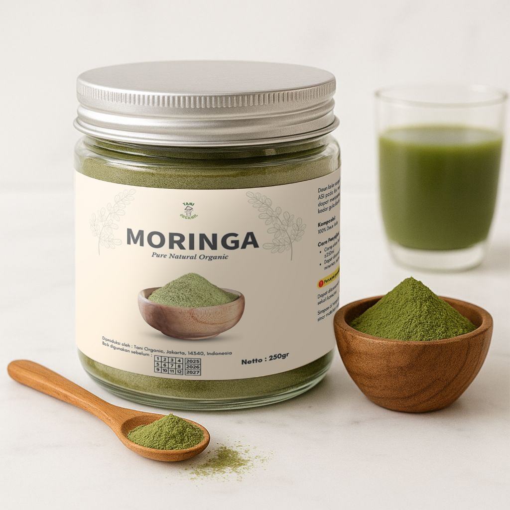 

Tani Organic Daun Kelor Moringa Bubuk Organik Premium – Bubuk Daun Kelor Moringa Tani Organic