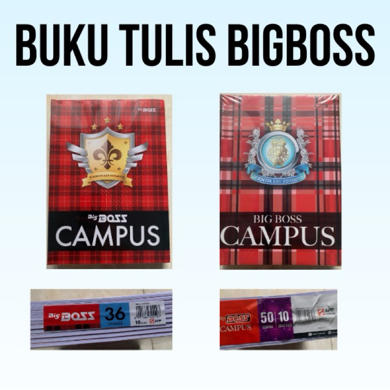

buku tulis bigboss 1 set isi 10 buku