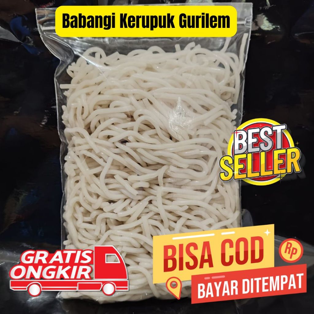 

Babangi kerupuk gurilem mentah Sidenok 500 GRAM Bisa COD