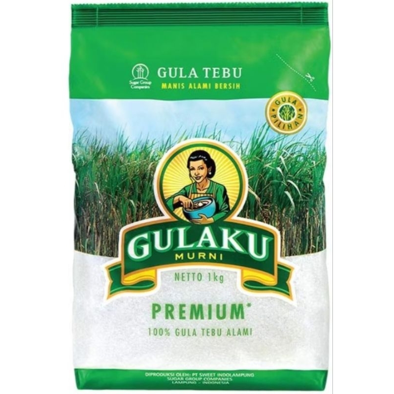 

GULAKU GULA TEBU PREMIUM / TEBU KUNING 1 KG KILOGRAM