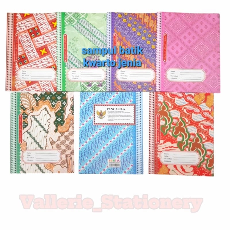 

SAMPUL BUKU MOTIF BATIK UKURAN BOXY DAN KWARTO JENIA ISI 20 LEMBAR