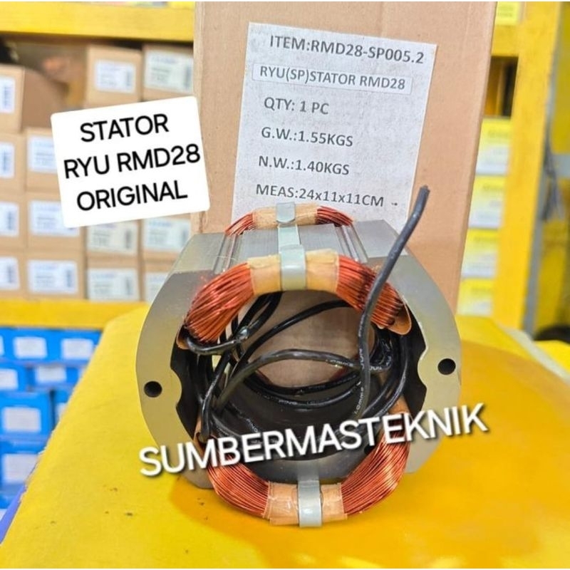 STATOR RYU RMD28 BANTALAN RUMAH ANGKER MESIN BOR MAGNET RYU RMD 28
