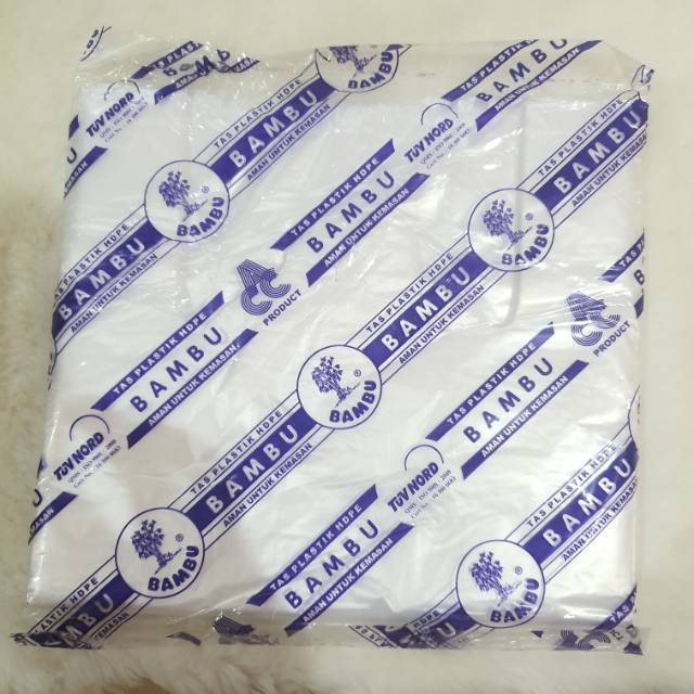 Tas plastik HDPE Tanggung/ Kecil Bening Transparan Bambu /Plastik Bambu/Bambu Plastik Bening