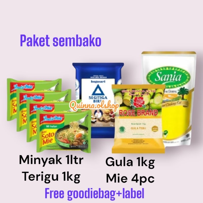 

Paket Sembako.. free goodiebag+label