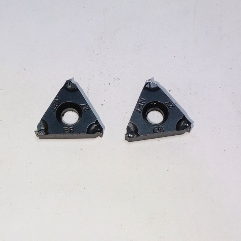ER16 Insert ulir carbide ER 16 NPT 27 mata pisau bubut ulir luar ER16 bekas