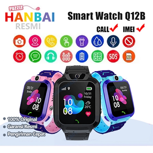 Hanbai Anti Air IP67 Jam tangan anak telepon - anak Gps Digital Smartwatch anak Waterproof Kids Smar