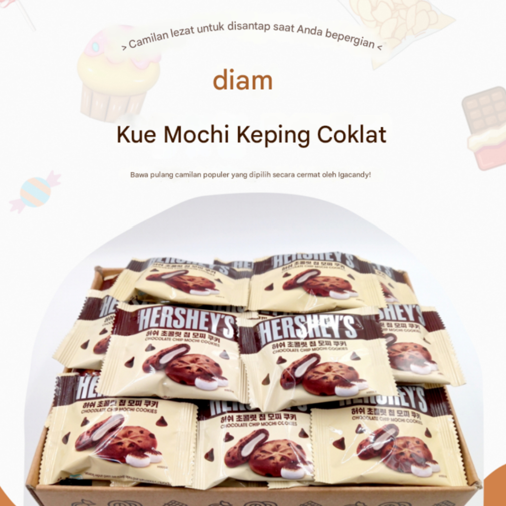 

HERSHEY'S Kue Cokelat Chip Mochi Beras Ketan