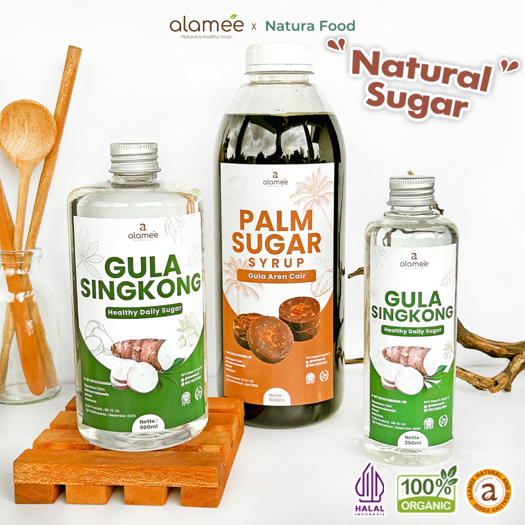 

alamee gula cair gula singkong gula aren premium quality murni tanpa bahan tambahan lain
