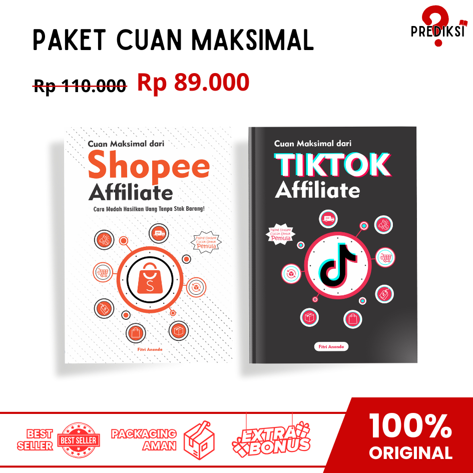 Paket Hemat Jago Affiliate Cuan Maksimal (Tiktok Affiliate + Shopee Affiliate) Yash Media