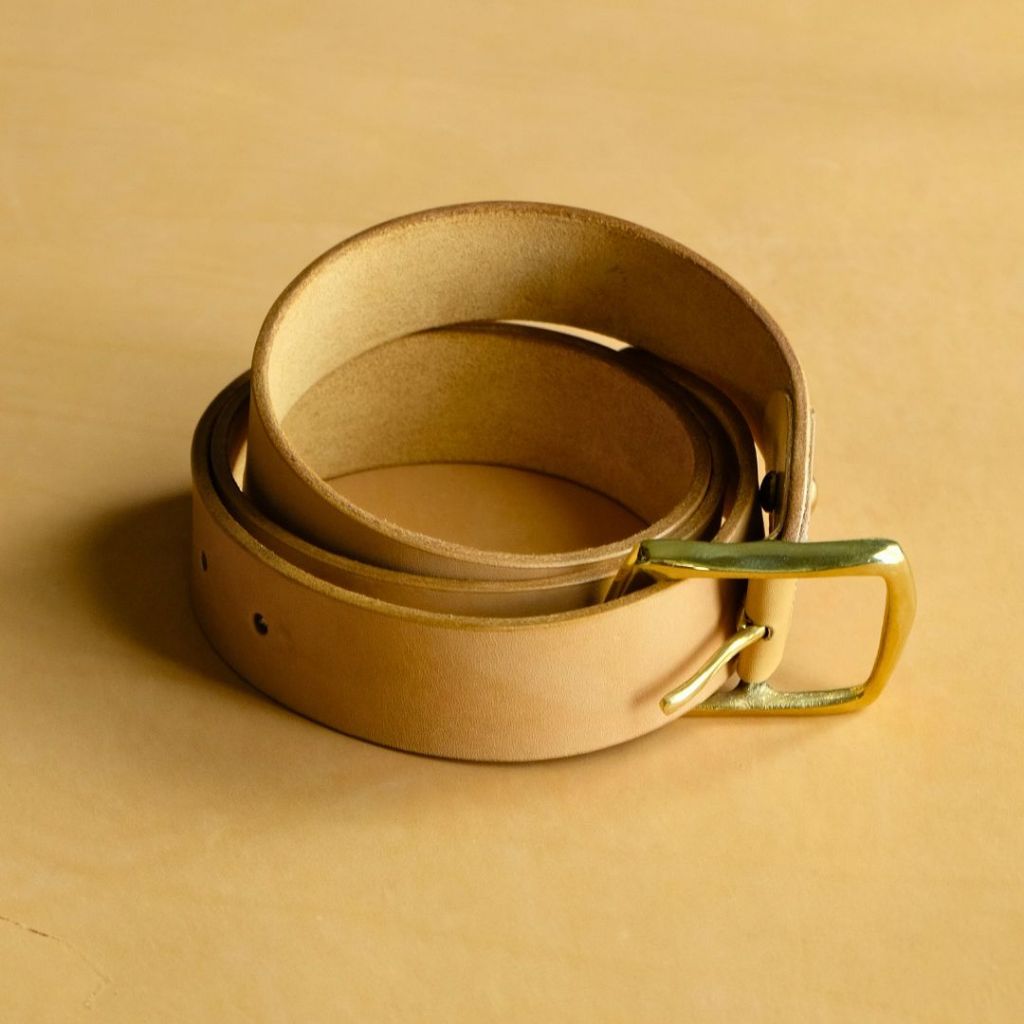 Novue Leather Goods Leather Belt (Tanpa Jahitan) - Sabuk Kulit Sapi Asli Pria /Gesper Kulit Pria/Sab