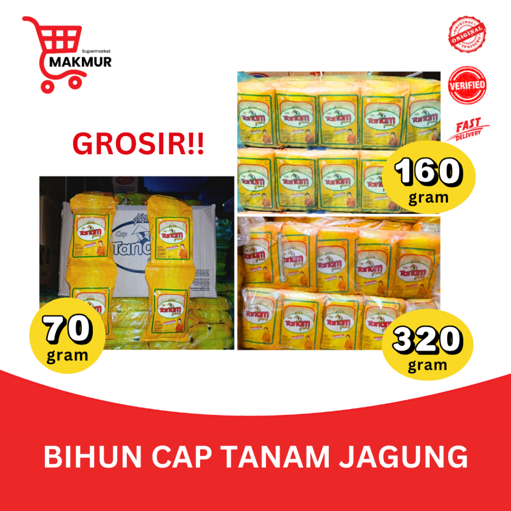 

Bihun Jagung Cap Tanam Jagung 320gr/ 160gr/ 70gr - GROSIR