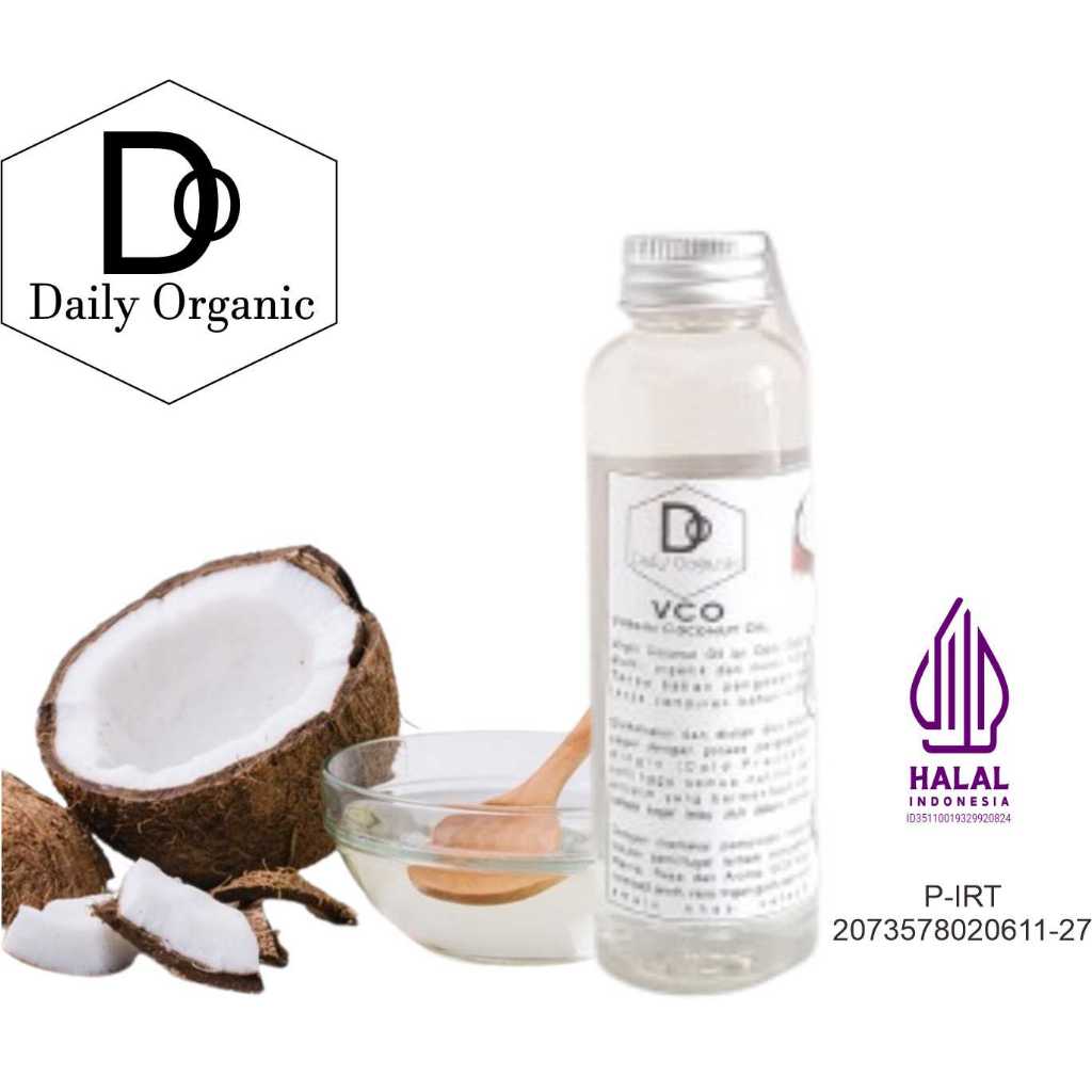 

Daily Organic Extra Virgin Coconut Oil VCO 100ml - Minyak Kelapa Murni 100%