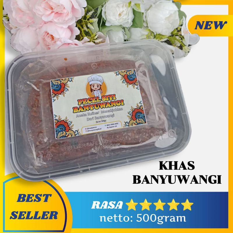 

SAMBEL PECEL KHAS BANYUWANGI 500gram/1 KG TANPA PENGAWET PREMIUM LUMER ENAK HALAL