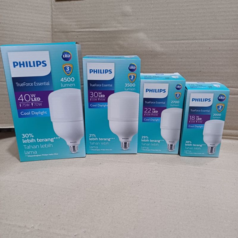 AIG Led Philips Bohlam Lampu Philips TrueForce Essential Capsule 20w 35w 45w