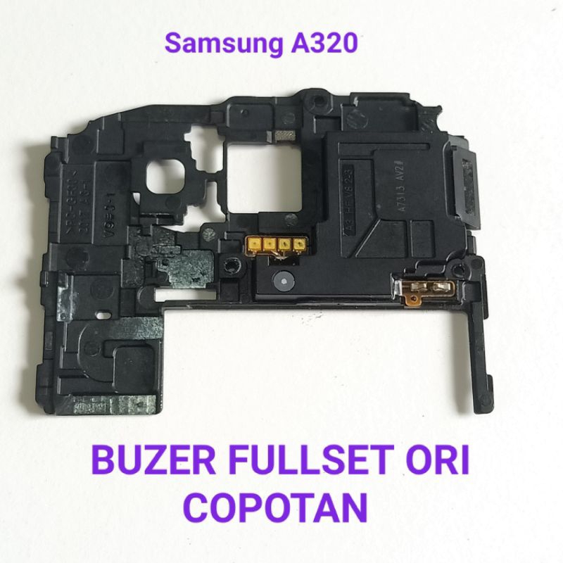 Buzer Loudspeaker + tutup mesin atas Samsung A3 2017/ A320 A320y A320f Second Original Copotan