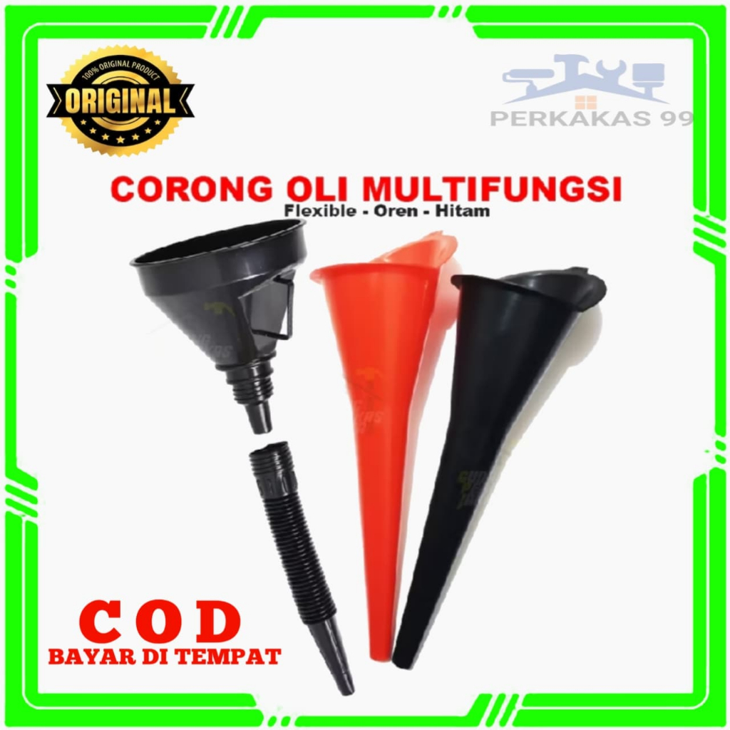 TERMURAH Corong Panjang Oli Minyak Air Bensin Radiator Plastik Serbaguna / Corong Oli / Corong / Cor