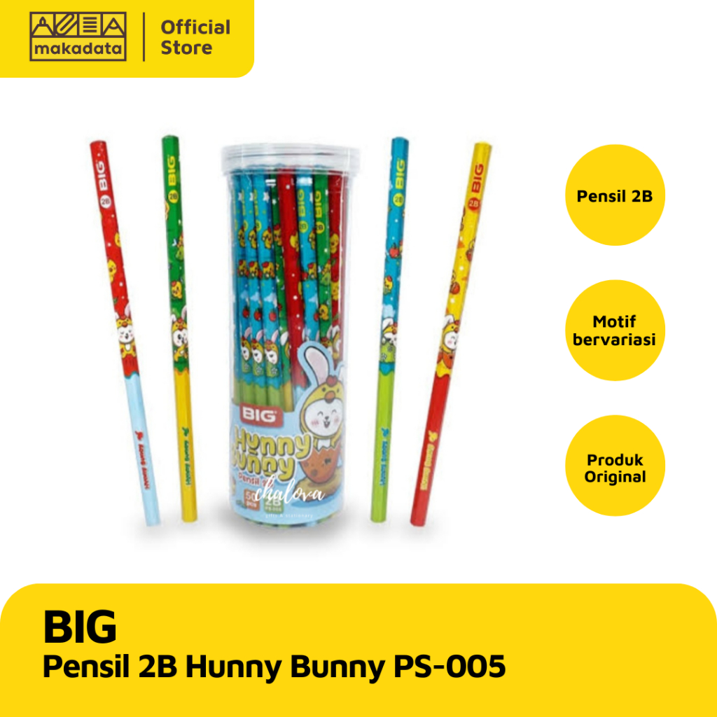 

PENCIL / PENSIL 2B BIG PS-005 HUNNY BUNNY MURAH