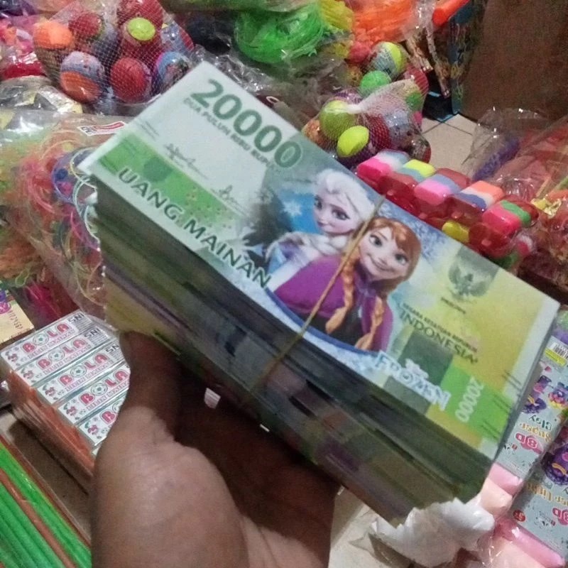 30 Lembar Money Toys Karakter Kartun || Uang Mainan Gambar Karakter