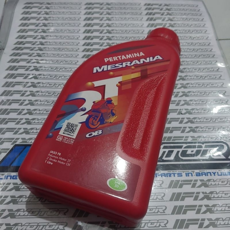 OLI MESRAN OB 2T 1L Oli Sepeda Motor 2T Original