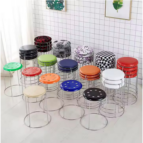 Bangku Bulat / Bangku Cafe / Kursi Cafe besi / Kursi Besi / kursi bakso / bangku bakso / bangku oreo