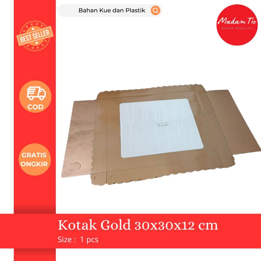 

Kotak Gold 30x30x12CM 1pcs