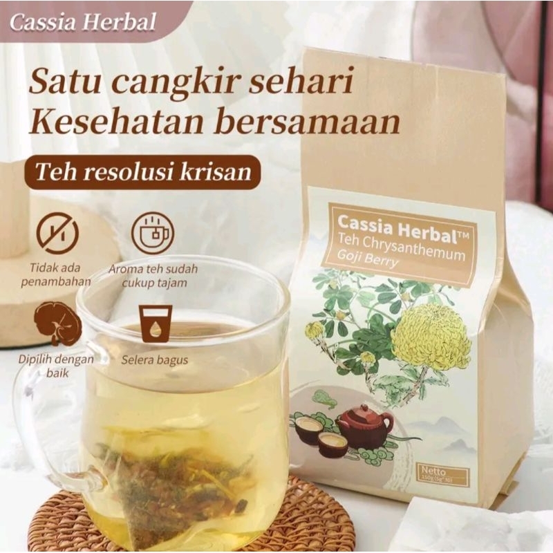 

Cassia herbal teh biji krisan